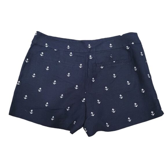 LOFT navy anchor print shorts - Picture 2 of 5